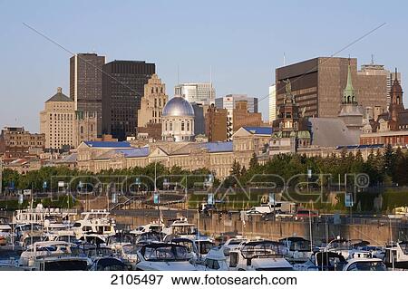 Montreal Skyline In Early Morning; Montreal Quebec Canada View Large Photo Image Stock Photo - Montreal Skyline In Early Morning; Montreal Quebec Canada. Fotosearch