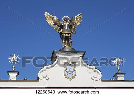 Monument crowned with a statue of archangel Michael in Independence Square; Kiev, Ukraine View Large Photo Image Stock Image - Monument crowned with a statue of archangel Michael in Independence Square; Kiev, Ukraine. Fotosearch