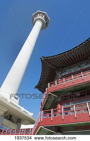 Picture - Monument In Yongdusan Park; Busan Korea. Fotosearch