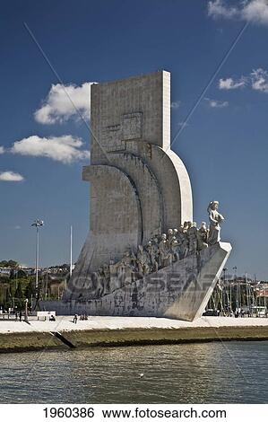 Monument Of The Discoveries On The Shore Of Tagus River; Lisbon, Portugal View Large Photo Image Stock Photograph - Monument Of The Discoveries On The Shore Of Tagus River; Lisbon, Portugal. Fotosearch