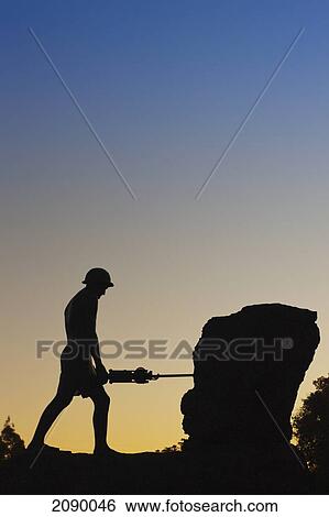 Stock Photograph - Monument To Mining; Minas De Rio Tinto, Huelva Province, Andalusia, Spain. Fotosearch