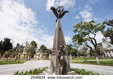 Picture - Monument To The French Geodetic Expeditions In Alameda Park, Quito, Pichincha, Ecuador. Fotosearch
