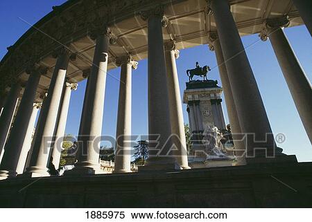 Stock Photography - Monumento A Alfonso Xii In Parque Del Retiro. Fotosearch