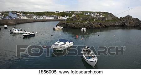 Stock Photography - Moored Boats, Portpatrick, Dumfries And Galloway, Scotland. Fotosearch