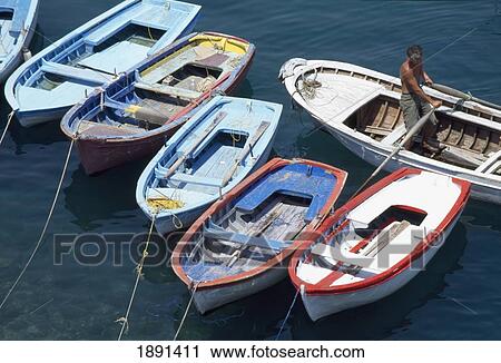 Stock Image - Moored Boats. Fotosearch