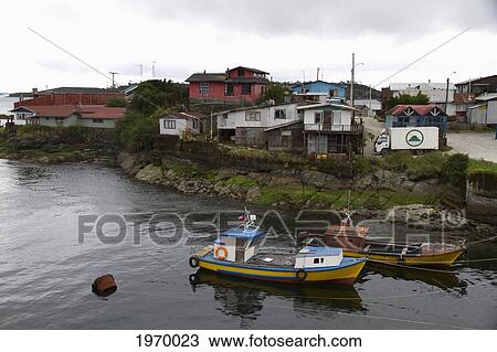 Moored Fishing Boats In Puerto Aguirre, Aysen Region, Chile View Large Photo Image Stock Image - Moored Fishing Boats In Puerto Aguirre, Aysen Region, Chile. Fotosearch