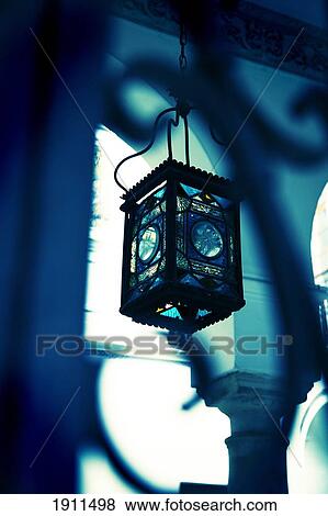 Moorish Lantern Hanging In Courtyard, Seville, Spain View Large Photo Image Stock Photo - Moorish Lantern Hanging In Courtyard, Seville, Spain. Fotosearch
