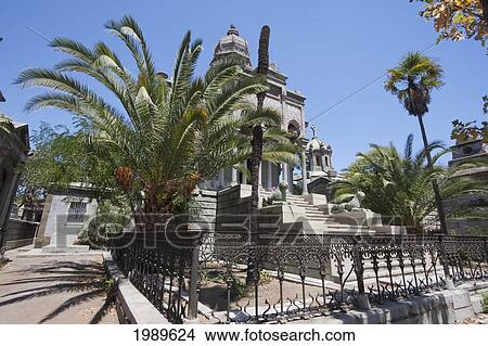 Picture - Moorish style mausoleum at the General cemetery, Santiago, Metropolitan Region, Chile. Fotosearch