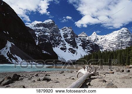 Moraine Lake, Alberta View Large Photo Image Stock Image - Moraine Lake, Alberta. Fotosearch