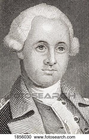 Stock Image - Mordecai Gist 1743-1792. General Commander During The American Revolutionary War. From The Book Gallery Of Historical Portraits Published C. 1880.. Fotosearch