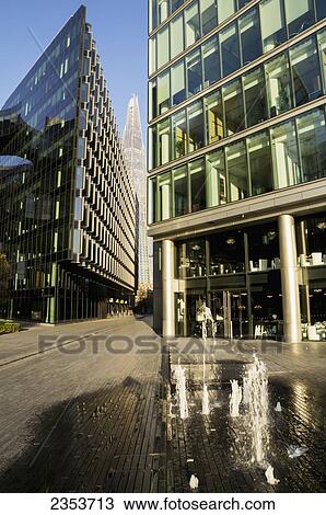Stock Image - More Place and the Shard; London, England. Fotosearch