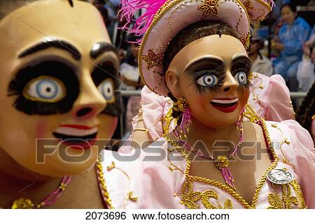 Morenada Dancers Wearing Masks In The Procession Of The Carnaval De Oruro, Oruro, Bolivia View Large Photo Image Stock Photograph - Morenada Dancers Wearing Masks In The Procession Of The Carnaval De Oruro, Oruro, Bolivia. Fotosearch