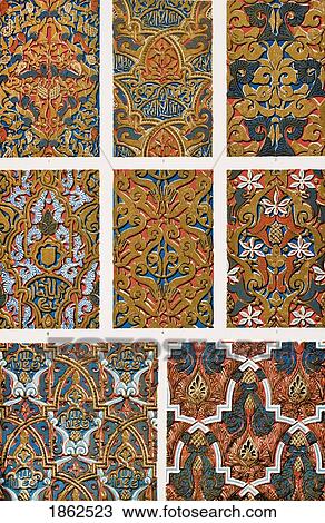 Moresque From The Alhambra No 3 Plate Xli From The Grammar Of Ornament By Owen Jones Published By Day & Son London 1865 View Large Photo Image Stock Image - Moresque From The Alhambra No 3 Plate Xli From The Grammar Of Ornament By Owen Jones Published By Day & Son London 1865. Fotosearch