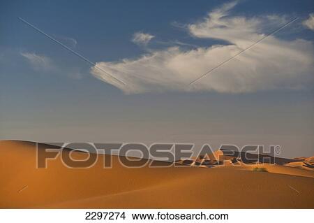 Morocco, Clouds over sand dunes in Erg Chebbi area; Sahara Desert near Merzouga View Large Photo Image Picture - Morocco, Clouds over sand dunes in Erg Chebbi area; Sahara Desert near Merzouga. Fotosearch