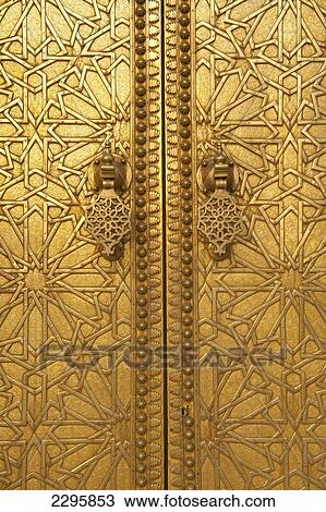 Morocco, Detail of small entrance door to Royal Palace; Fez View Large Photo Image Stock Image - Morocco, Detail of small entrance door to Royal Palace; Fez. Fotosearch