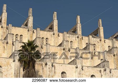 Stock Photo - Morocco, Detail of the 'Mauresque' or 'Neo-Moorish' Cathedral de Sacra Coeur; Casablanca. Fotosearch