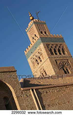 Morocco, Largest Mosque In Marrakesh; Marrakech, Minaret Of Koutoubia Mosque View Large Photo Image Stock Image - Morocco, Largest Mosque In Marrakesh; Marrakech, Minaret Of Koutoubia Mosque. Fotosearch