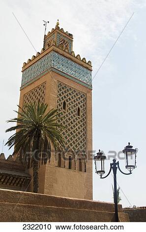 Stock Image - Morocco, Marrakech, Koutoubia Mosque. Fotosearch