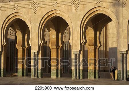 Morocco, Men chatting beside Hassan II mosque; Casablanca View Large Photo Image Stock Image - Morocco, Men chatting beside Hassan II mosque; Casablanca. Fotosearch