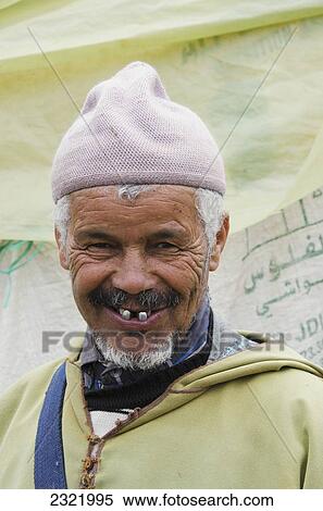 Stock Photography - Morocco, Portrait of Moroccan man. Fotosearch