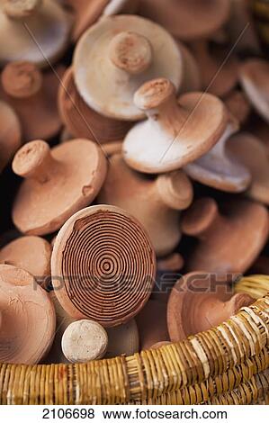 Morocco, Pottery items for sale; Marrakech View Large Photo Image Stock Photo - Morocco, Pottery items for sale; Marrakech. Fotosearch