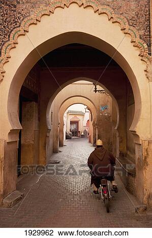 Morocco, Street scene; Marrakesh View Large Photo Image Stock Image - Morocco, Street scene; Marrakesh. Fotosearch