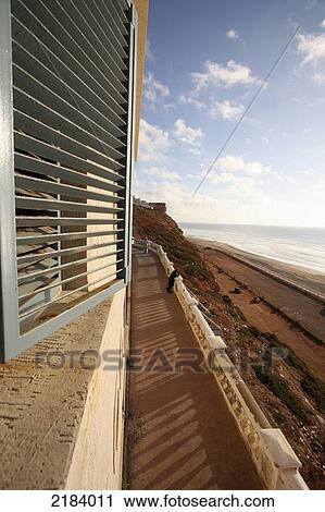 Stock Image - Morocco, View from window; Sidi Ifni. Fotosearch