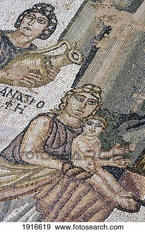 Stock Photo - Mosaic Floor Of The House Of Theseus. Fotosearch
