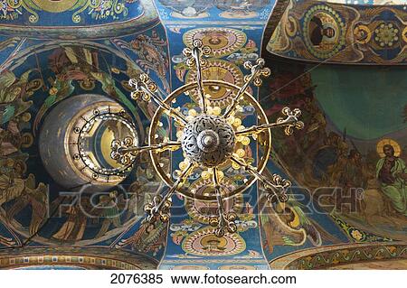 Mosaics Inside The Church Of The Savior Of Spilled Blood; St. Petersburg Russia View Large Photo Image Stock Photography - Mosaics Inside The Church Of The Savior Of Spilled Blood; St. Petersburg Russia. Fotosearch