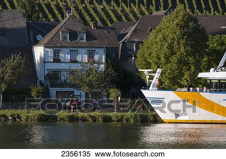 Mosel valley; Piesport, Rhineland-Palatinate, Germany View Large Photo Image Stock Photography - Mosel valley; Piesport, Rhineland-Palatinate, Germany. Fotosearch