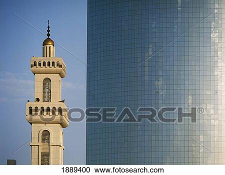 Mosque In Front Of The Kingdom Centre, Close Up View Large Photo Image Stock Image - Mosque In Front Of The Kingdom Centre, Close Up. Fotosearch