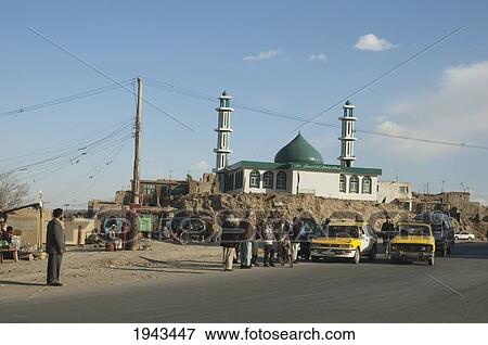 Mosque In Kabul,, Afghanistan View Large Photo Image Stock Photo - Mosque In Kabul,, Afghanistan. Fotosearch