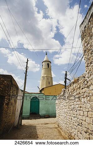 Mosque minaret; Harar, Ethiopia View Large Photo Image Picture - Mosque minaret; Harar, Ethiopia. Fotosearch