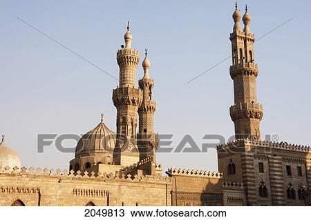 Stock Image - Mosque Of Al-Azhar, Cairo, Al Qahirah, Egypt. Fotosearch