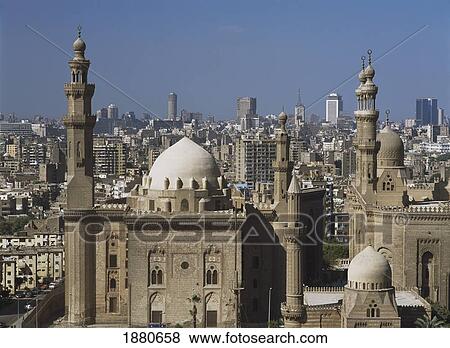 Mosque Of Sultan Hassan And Rifai Mosque View Large Photo Image Stock Photo - Mosque Of Sultan Hassan And Rifai Mosque. Fotosearch