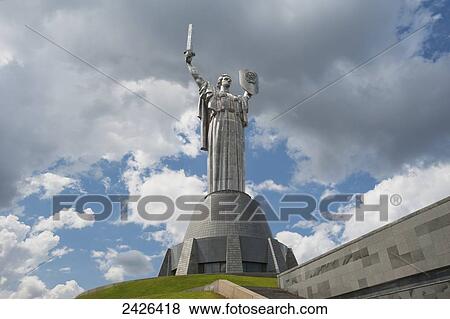 Stock Photo - Motherland monument; Kiev, Ukraine. Fotosearch