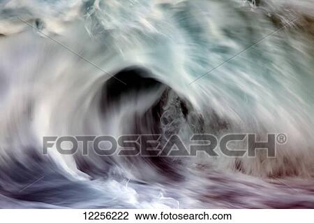 Motion blur of fast moving wave; Hawaii, United States of America View Large Photo Image Stock Image - Motion blur of fast moving wave; Hawaii, United States of America. Fotosearch