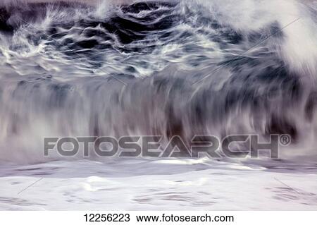 Motion blur of fast moving wave; Hawaii, United States of America View Large Photo Image Stock Image - Motion blur of fast moving wave; Hawaii, United States of America. Fotosearch