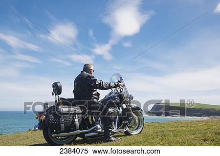 Stock Photography - Motorcycling; South Island, New Zealand. Fotosearch