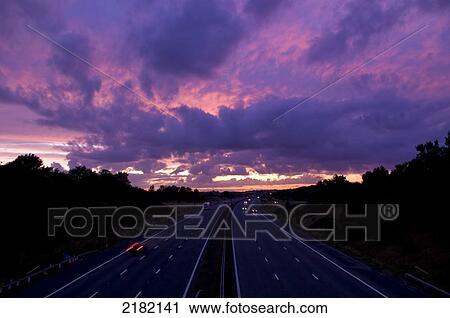 Motorway M4, Uk View Large Photo Image Stock Image - Motorway M4, Uk. Fotosearch