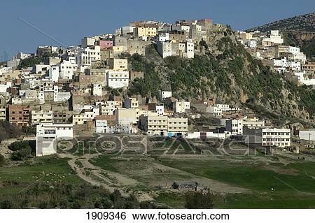 Moulay Idriss, Moulay Idriss, Morocco View Large Photo Image Stock Photograph - Moulay Idriss, Moulay Idriss, Morocco. Fotosearch