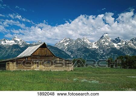 Moulton Barn At Mormon Row In Grand Tetons View Large Photo Image Stock Photo - Moulton Barn At Mormon Row In Grand Tetons. Fotosearch