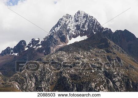 Stock Image - Mount Pucaraju (5, 322 M), Huascar. Fotosearch
