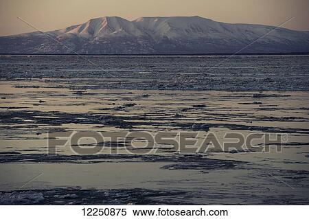 Stock Photography - Mount Susitna, Point Woronzof Park; Anchorage, Alaska, United States of America. Fotosearch