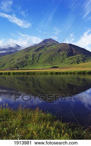 Mountain Reflecting In Water View Large Photo Image Stock Image - Mountain Reflecting In Water. Fotosearch