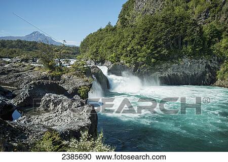 Mountain river and waterfall; Puerto Varas, Los Lagos, Chile View Large Photo Image Stock Image - Mountain river and waterfall; Puerto Varas, Los Lagos, Chile. Fotosearch