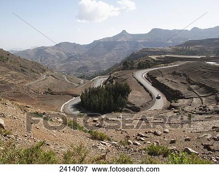Mountain road, near Mekele; Tigray region, Ethiopia View Large Photo Image Stock Photo - Mountain road, near Mekele; Tigray region, Ethiopia. Fotosearch