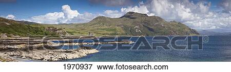Mountains And Hills Along The Coastline; Ardnamurchan Argyl Scotland View Large Photo Image Stock Photo - Mountains And Hills Along The Coastline; Ardnamurchan Argyl Scotland. Fotosearch
