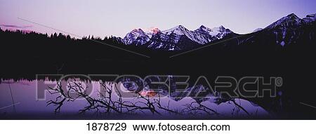 Mountains And Lake At Icefields Parkway View Large Photo Image Stock Photo - Mountains And Lake At Icefields Parkway. Fotosearch