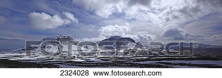 Stock Photo - Mountains in the center of the Westfjords; Iceland. Fotosearch